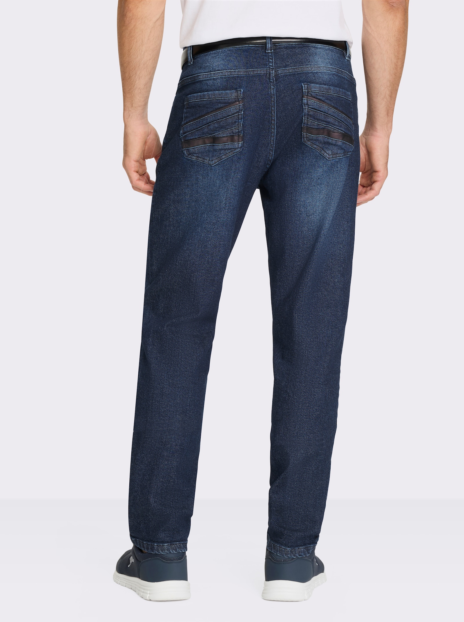 Marco Donati 5-Pocket-Jeans in Baumwoll-Stretch-Qualität - blue-stone-washed