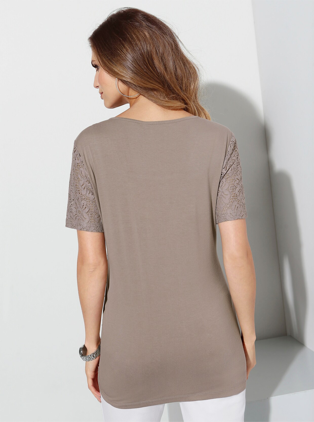 2-in-1-shirt - taupe