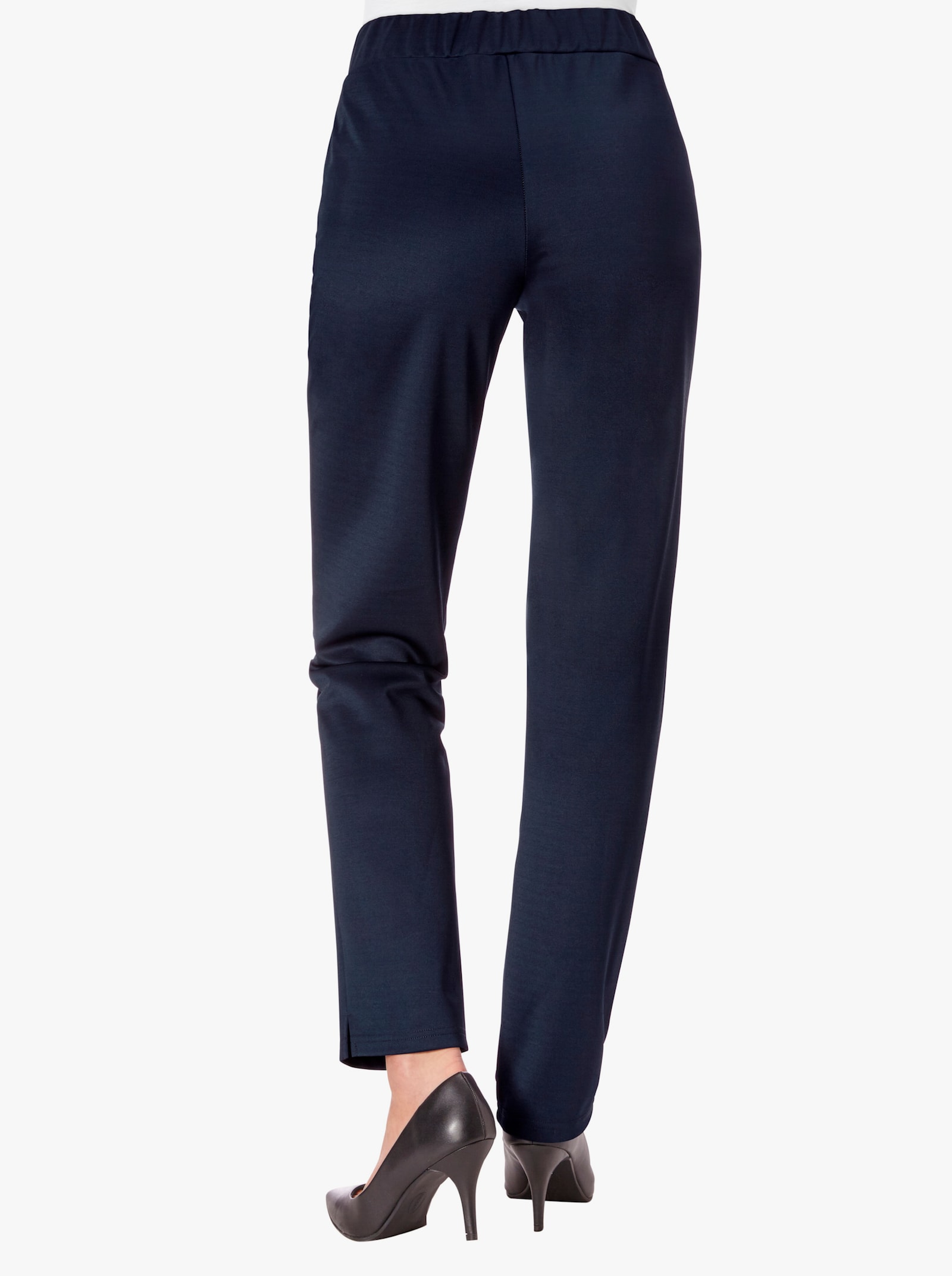 Jerseyhose mit Ziersteinchen an den Taschen - marine