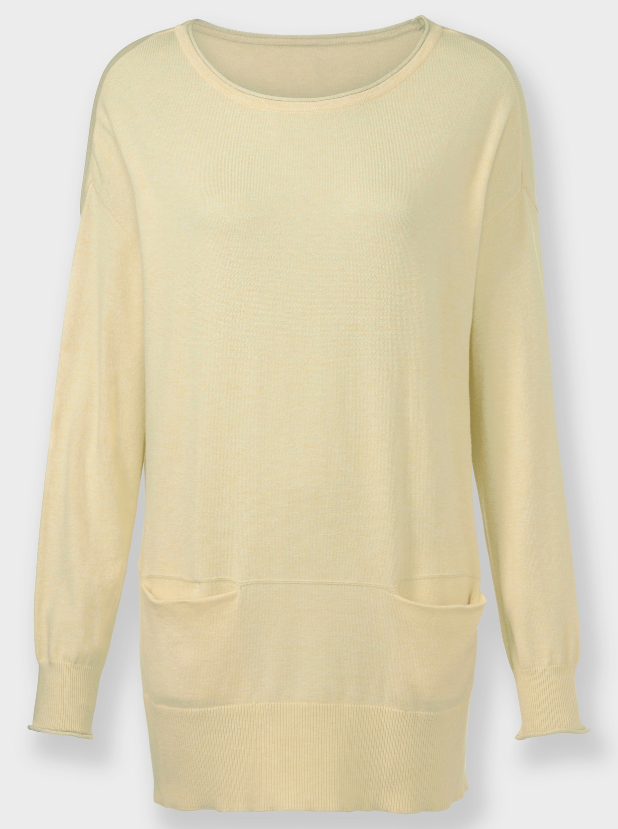 heine Pullover met ronde hals - vanille/ecru gemêleerd