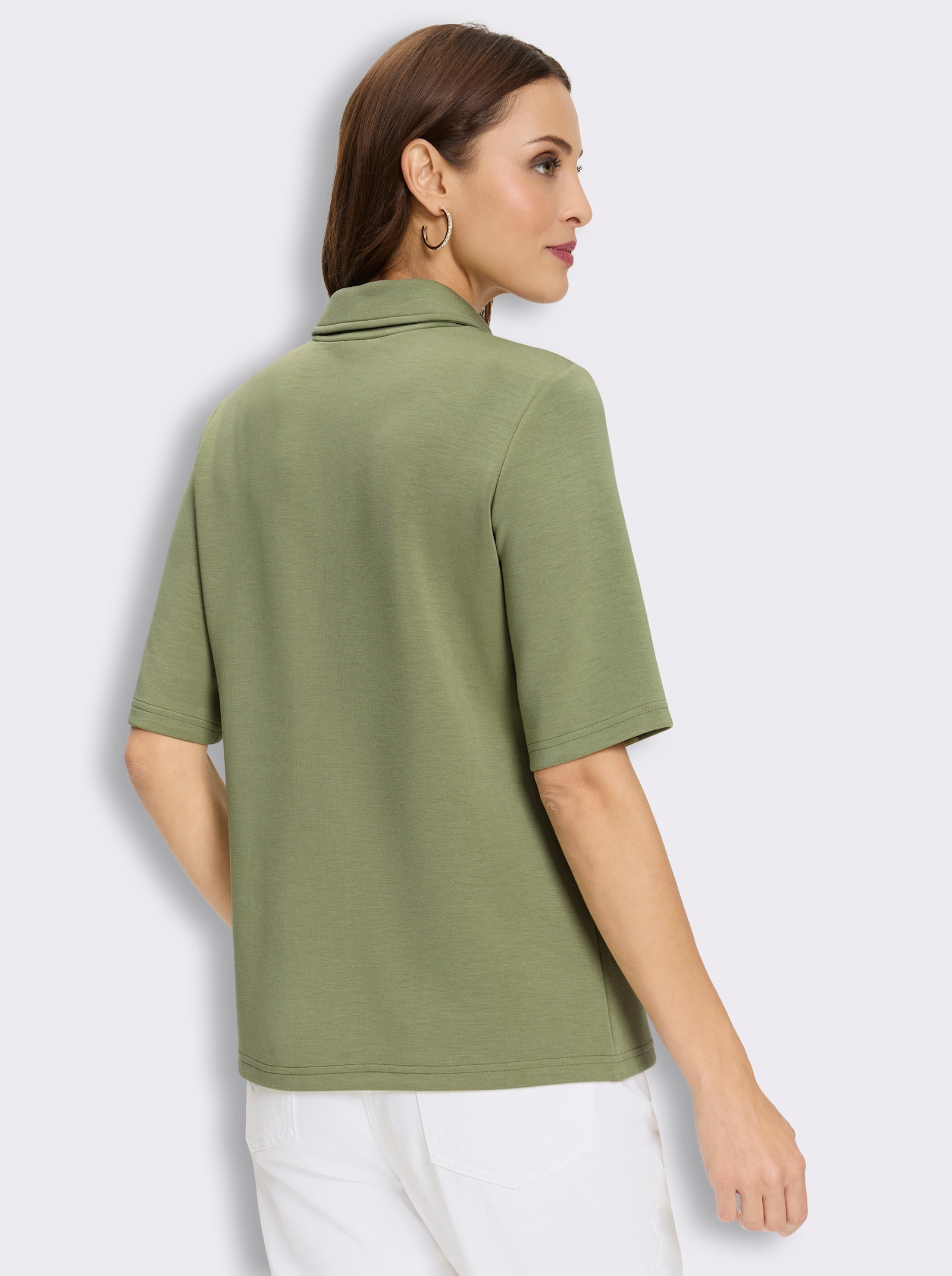 Poloshirt in Interlock-Qualität - schilf