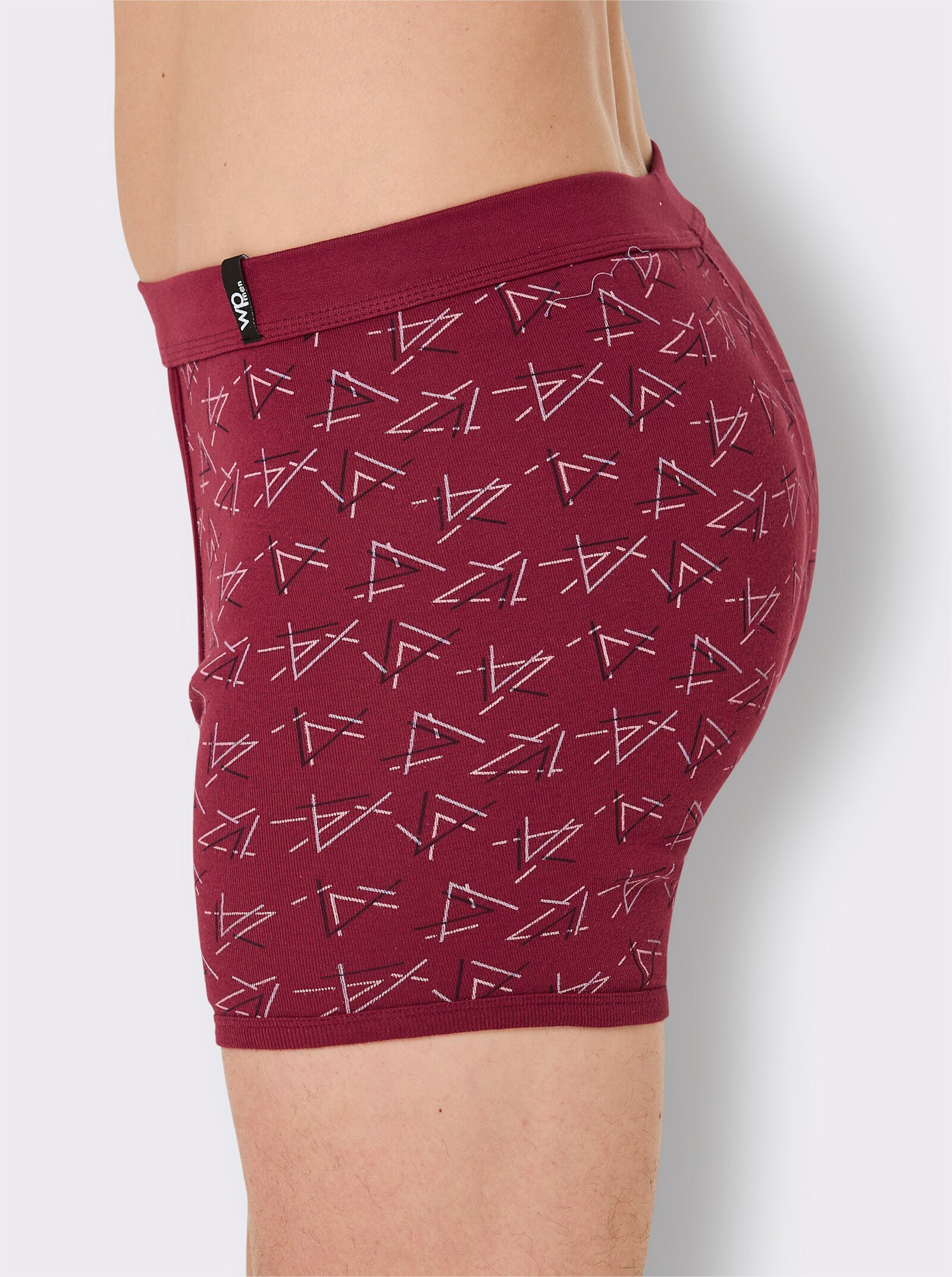 wäschepur men Hose kurz - mittelblau + marine + dunkelrot