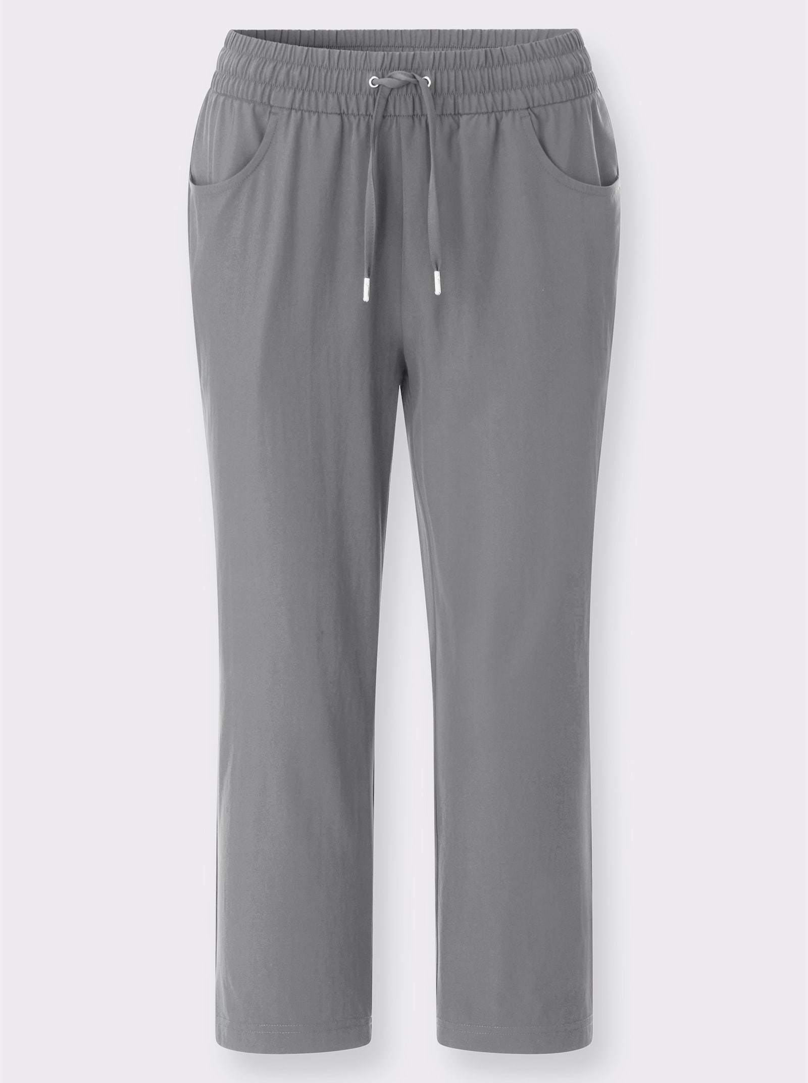 7/8-Hose atmungsaktiv und pflegeleicht - steingrau