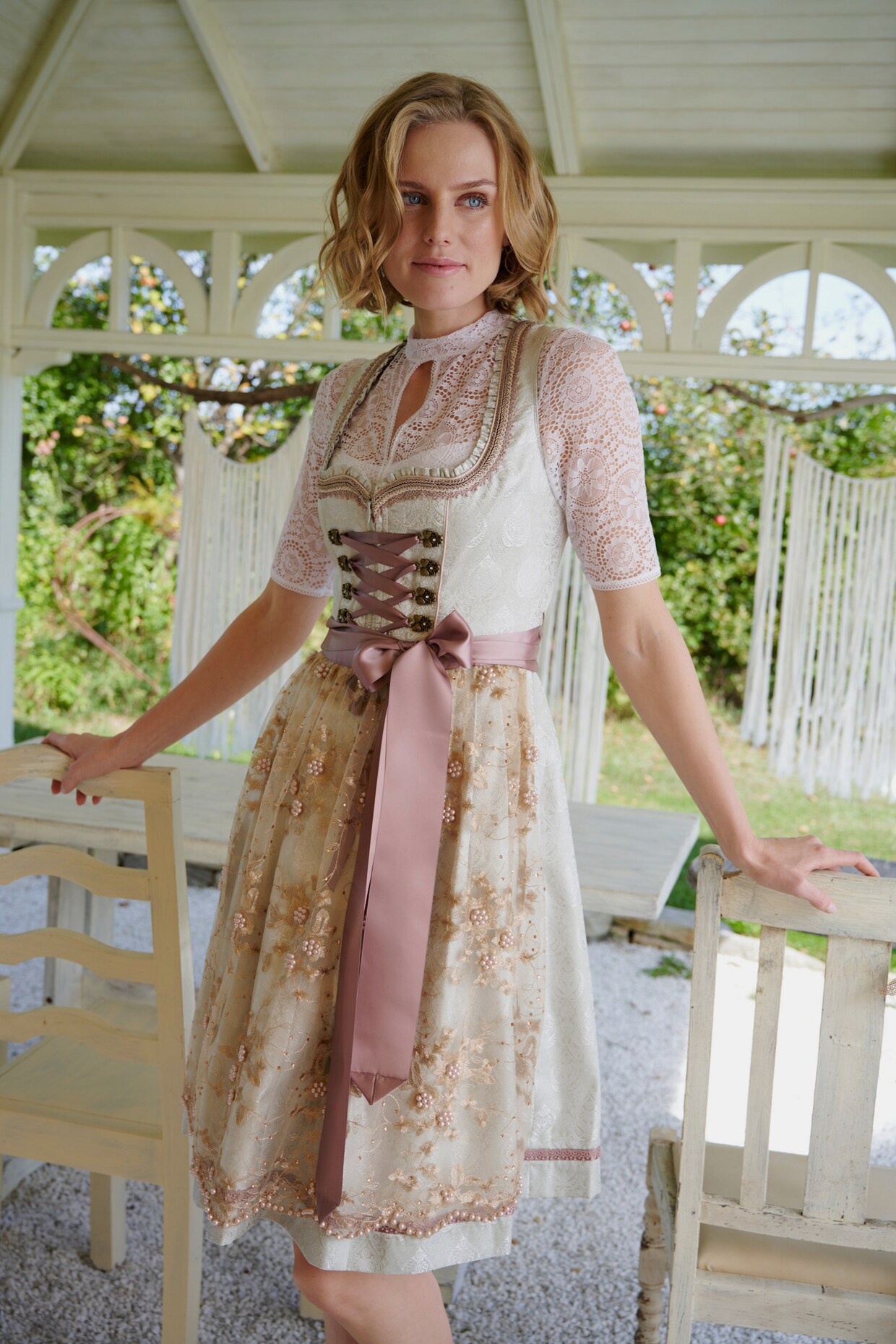 Krüger Madl Dirndl - hellgrün