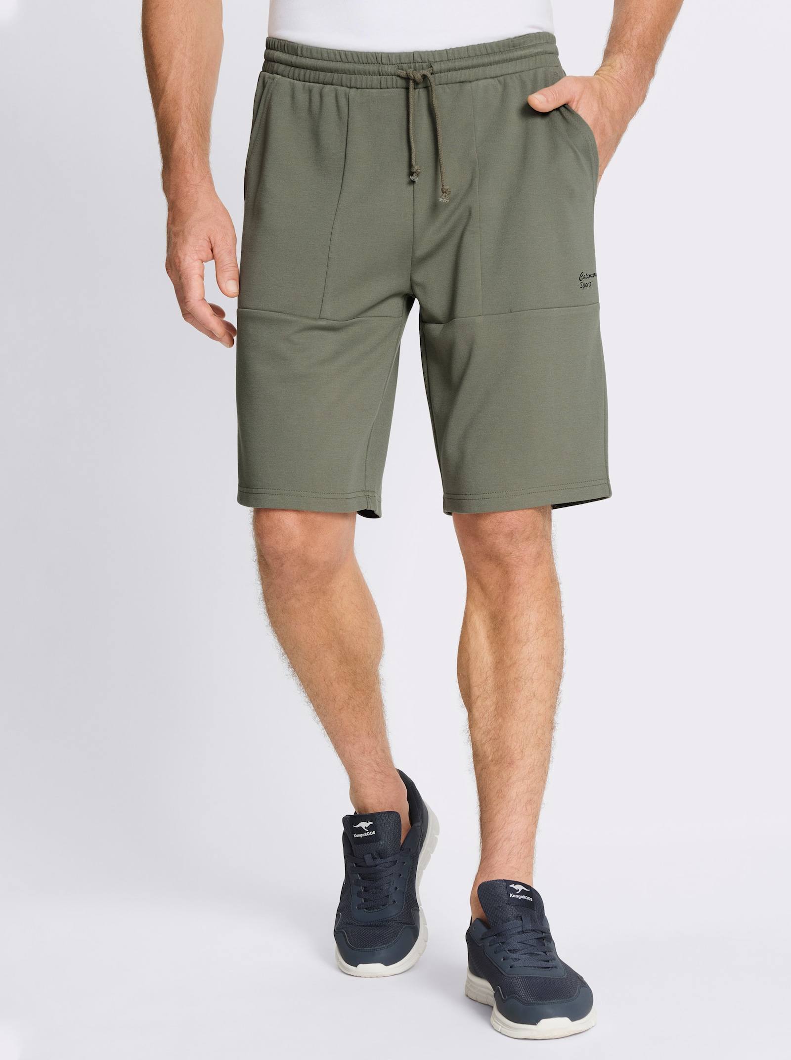 Catamaran Sports Freizeithose in Bermuda-Länge - khaki