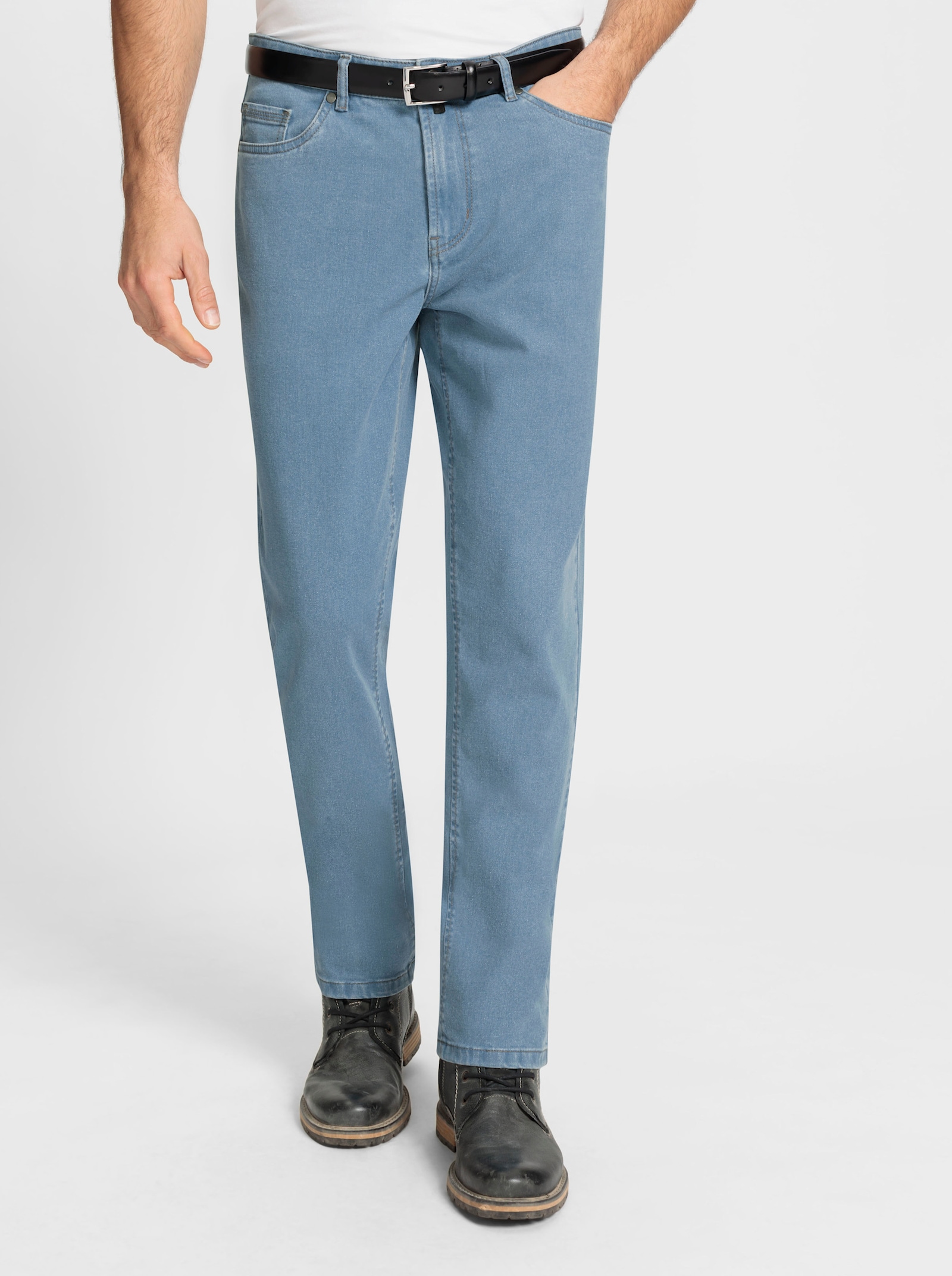 Marco Donati 5-Pocket-Jeans in Baumwoll-Stretch-Qualität - blue-bleached