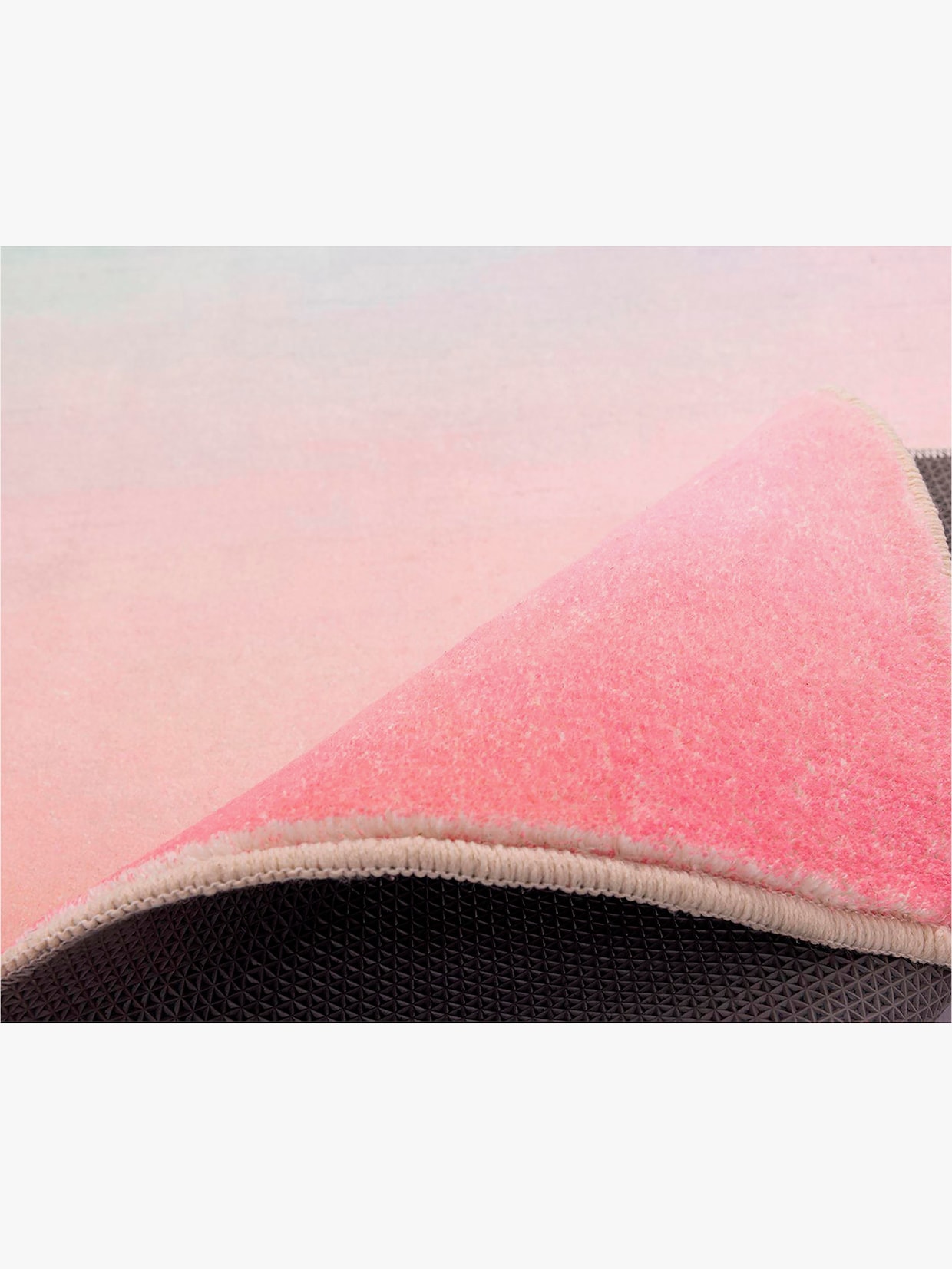 Theko Badematte - rosé + mint