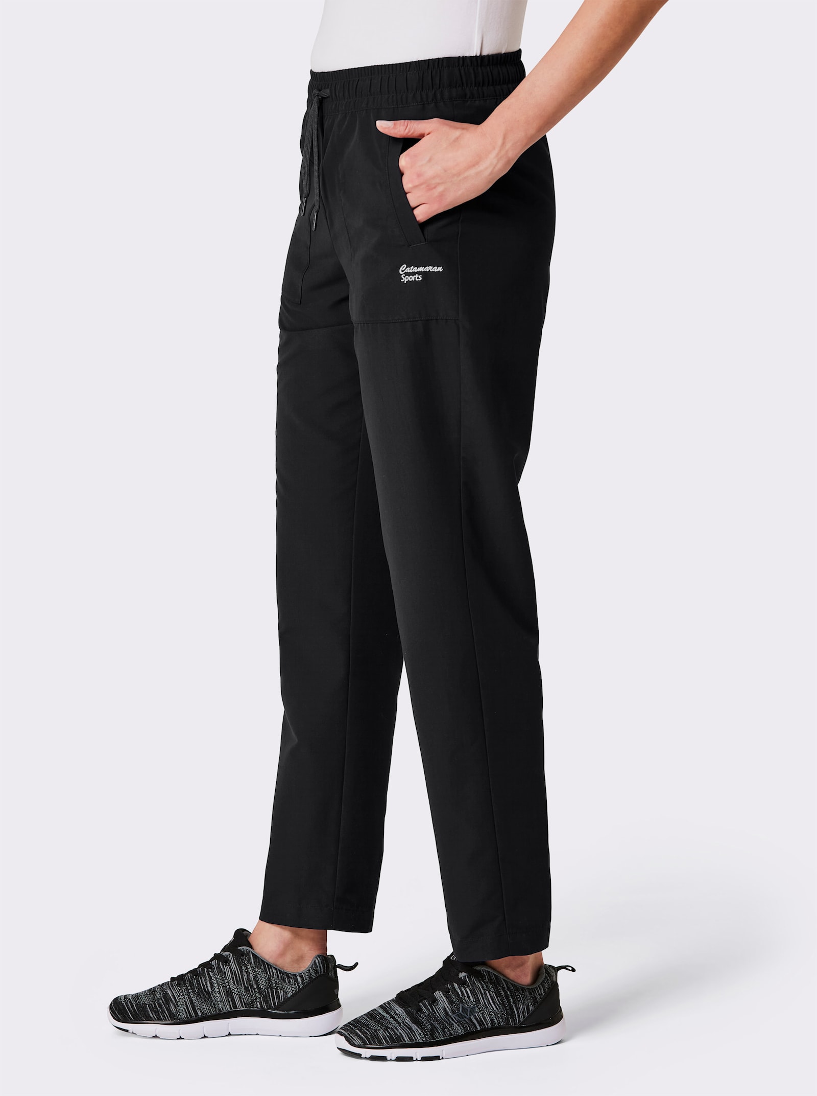 Catamaran Sports Sporthose aus atmungsaktiver Microfaser - schwarz