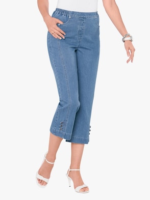 3/4-Jeans - blue-bleached