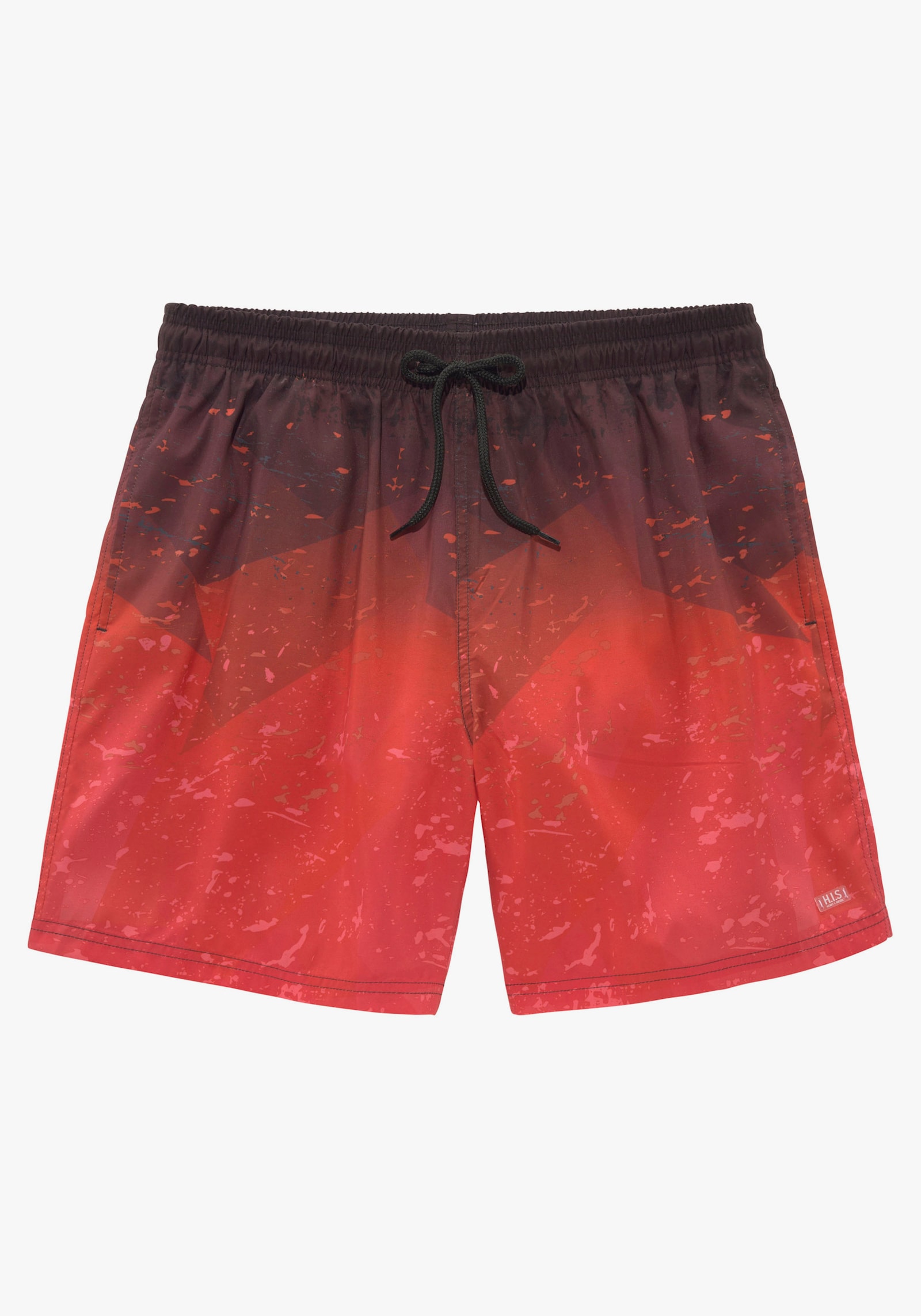 H.I.S Badeshorts - rot bedruckt