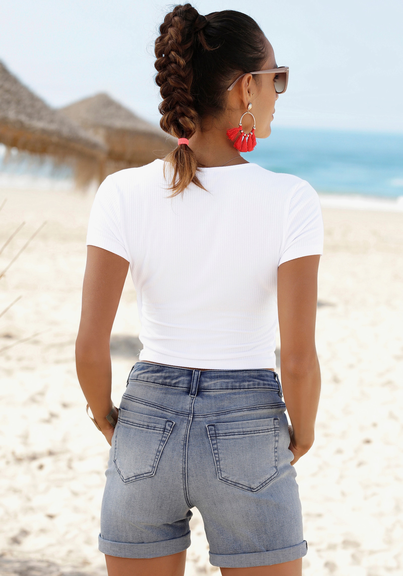 Buffalo Jeansshorts - blue-washed