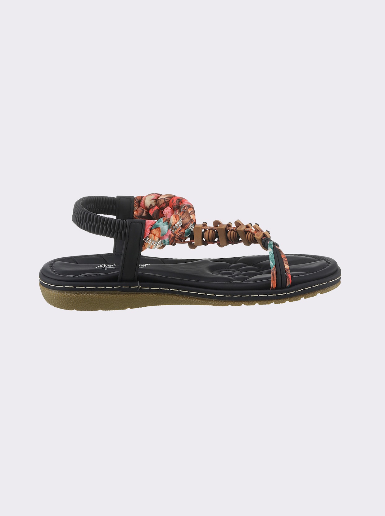 Andrea Conti Sandalen - zwart/bont