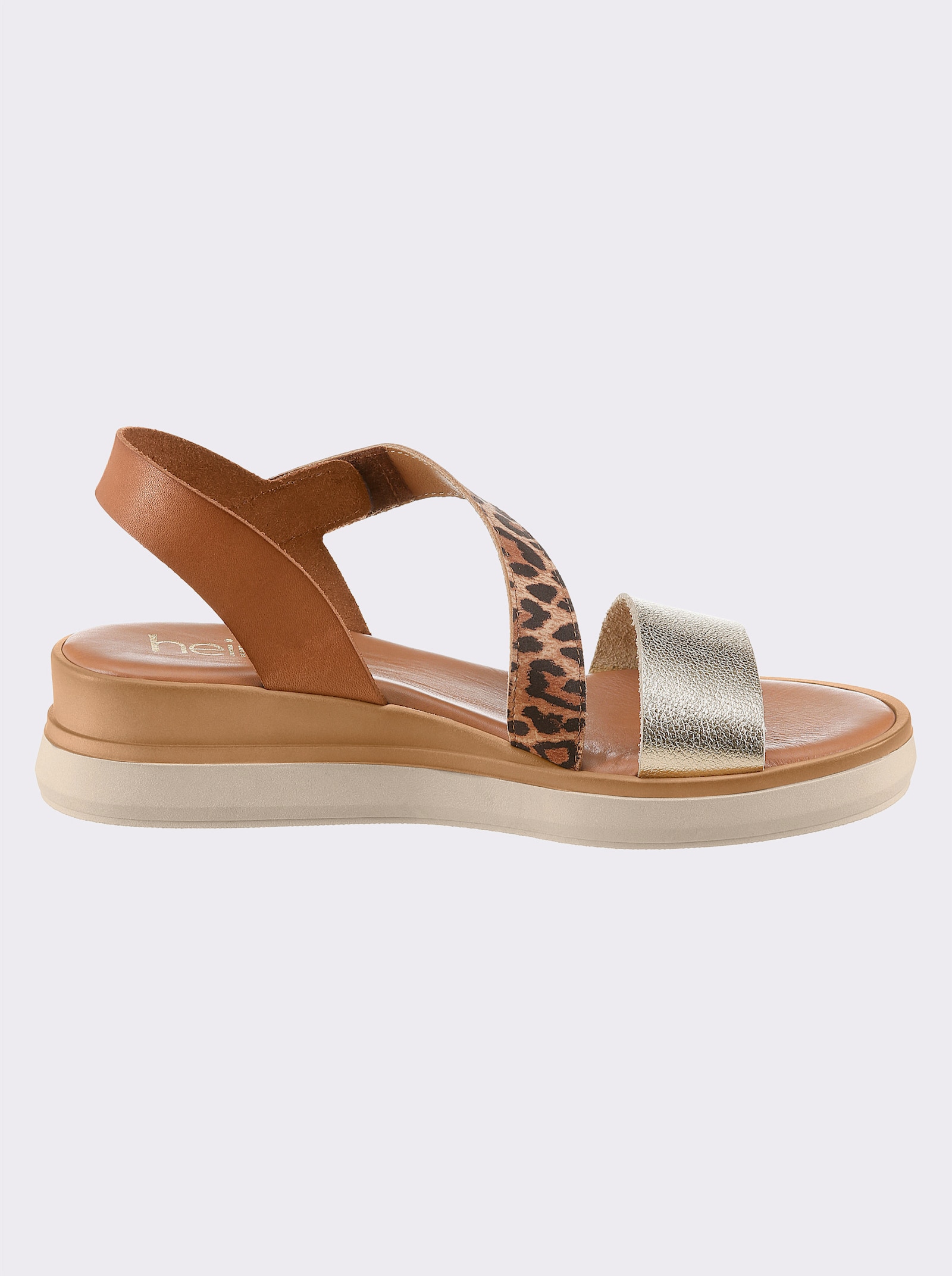 heine Sandalette - gold-cognac-leofarben
