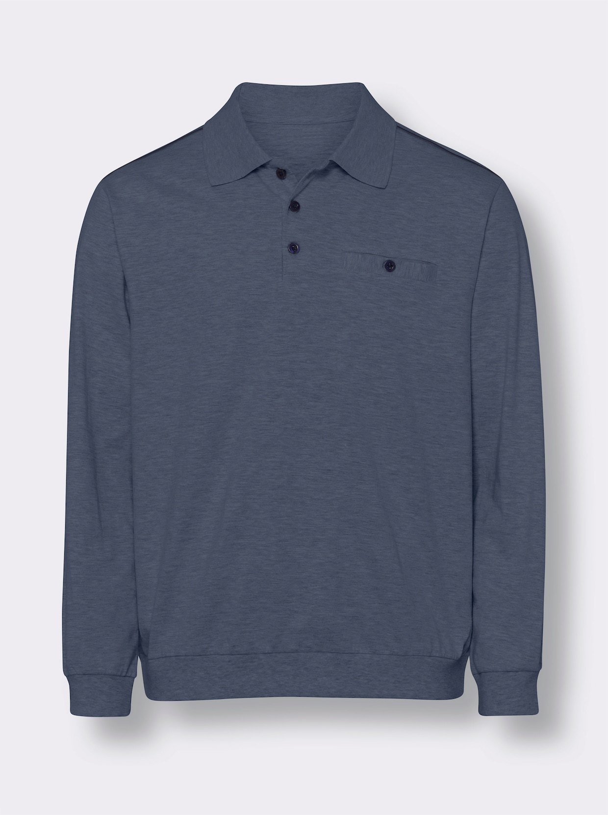 Sweatshirt - rookblauw gemêleerd