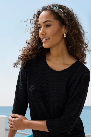 Vivance Langarmshirt - schwarz