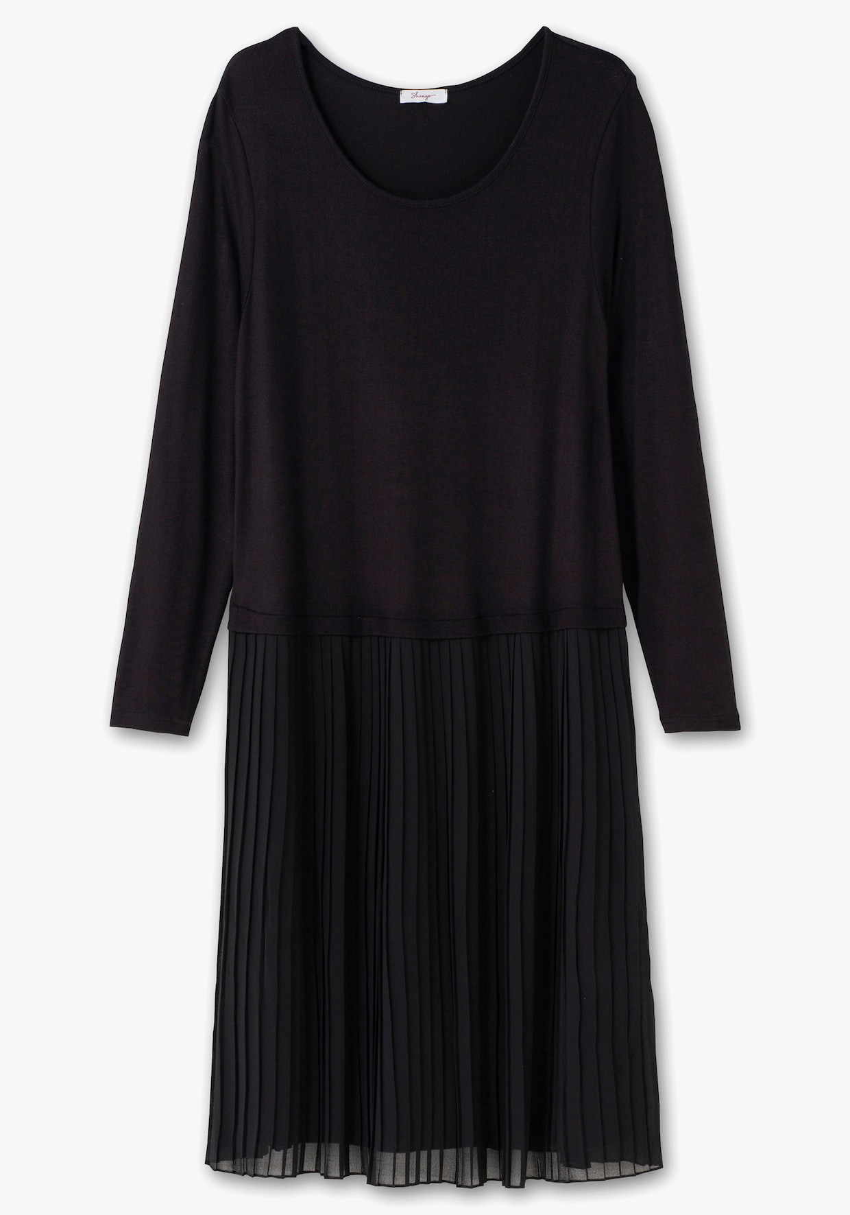 sheego Strickkleid - schwarz