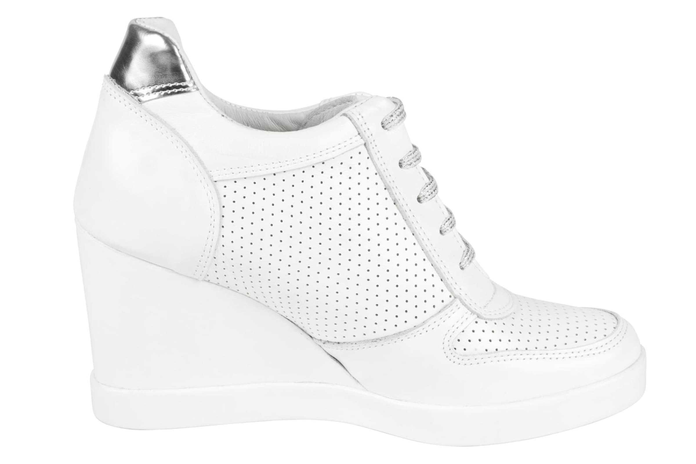 heine Sneakers met sleehak in wit | heine