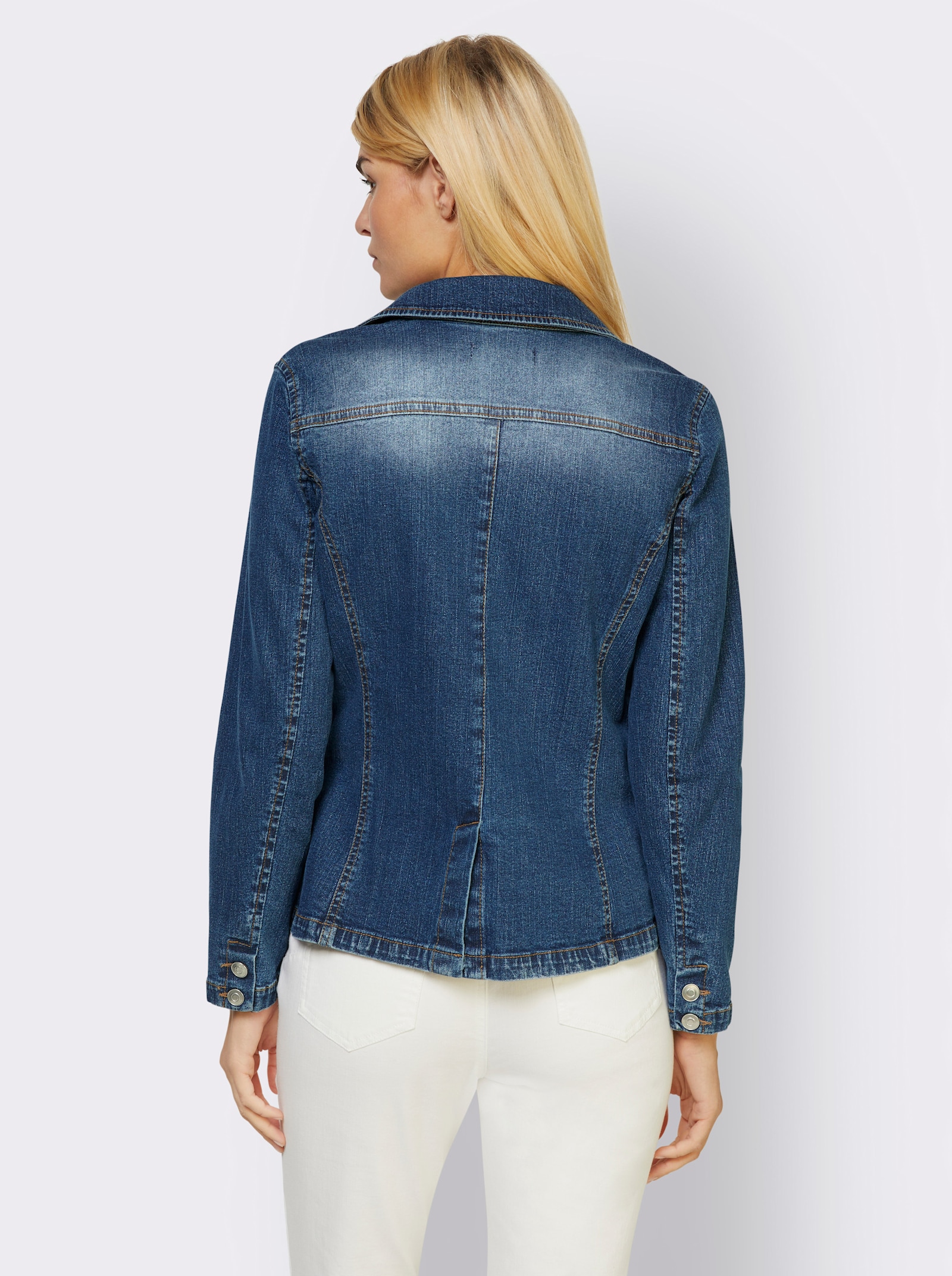 heine Jeansblazer mit Gehschlitz - blue-stone-washed
