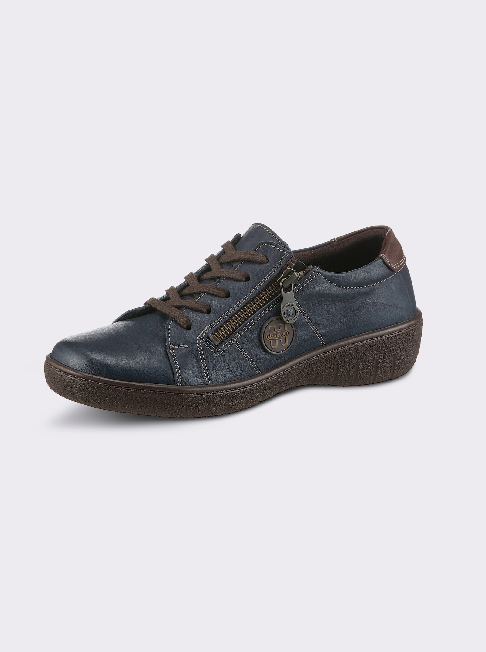 Loretta Schnürschuh - jeansblau