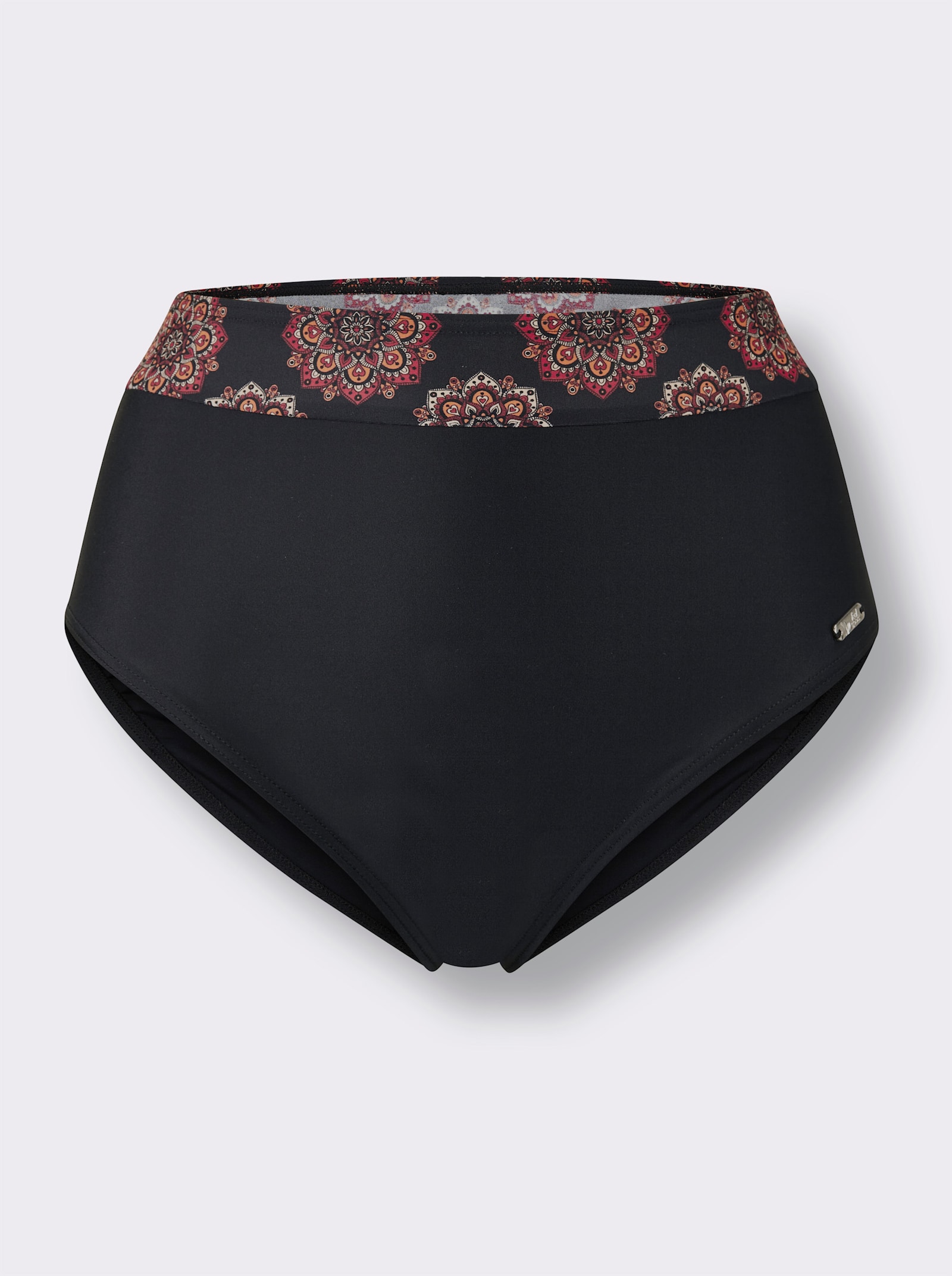 feel good Bikini-Slip im Druck-Dessin - schwarz