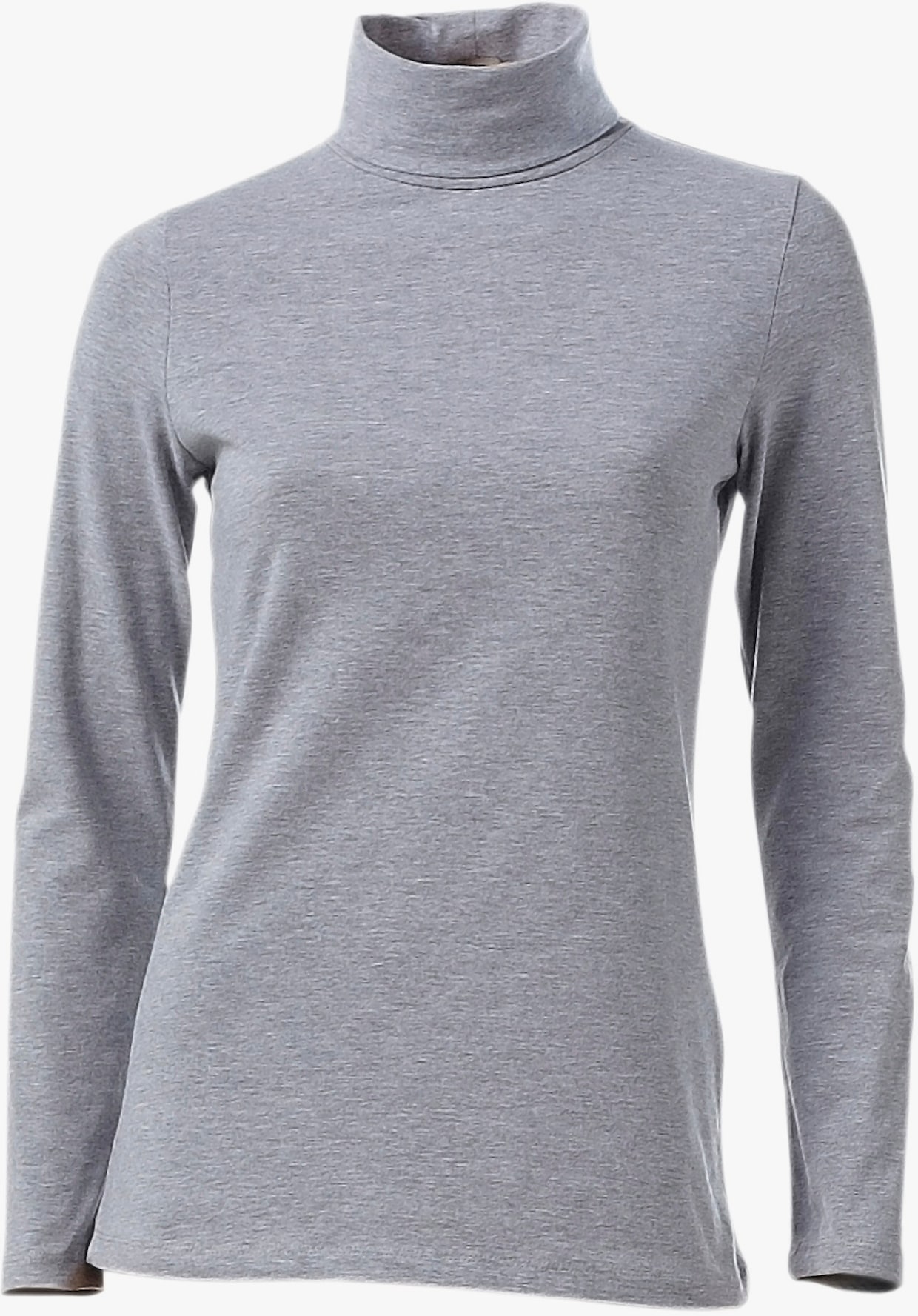 heine Rollkragen-Shirt - grau-melange