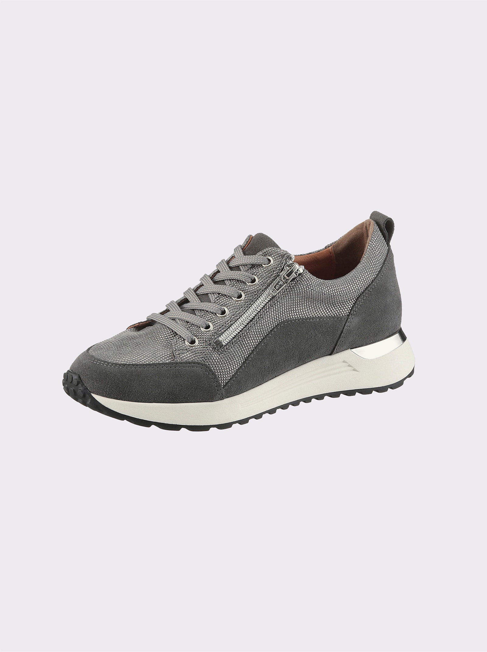 heine Sneaker - grau-grau-metallic
