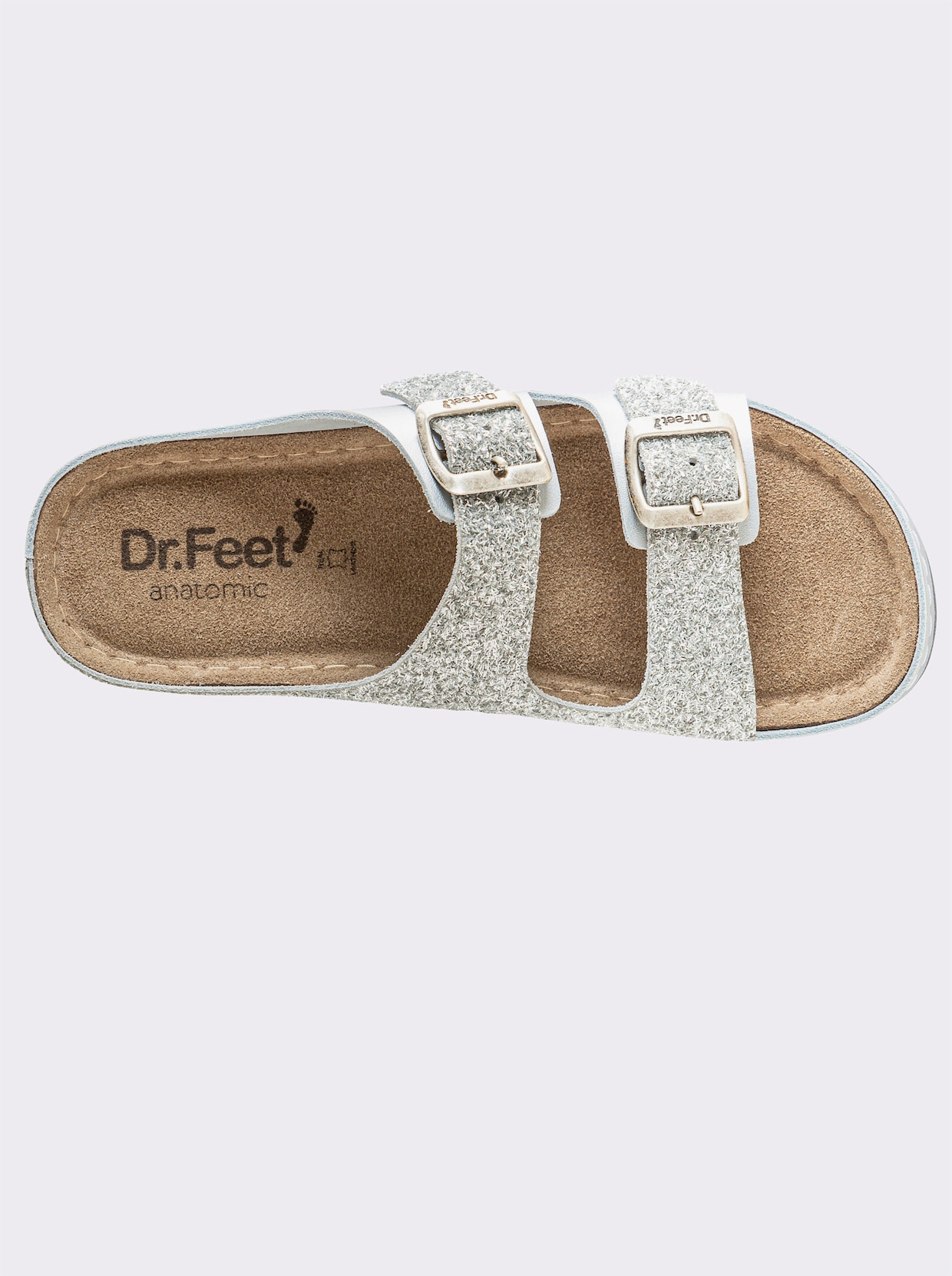 Dr. Feet slippers - zilverkleur