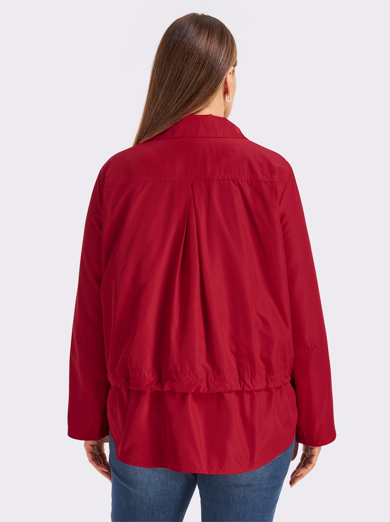 Blousonjacke mit Tunnelzug - rot