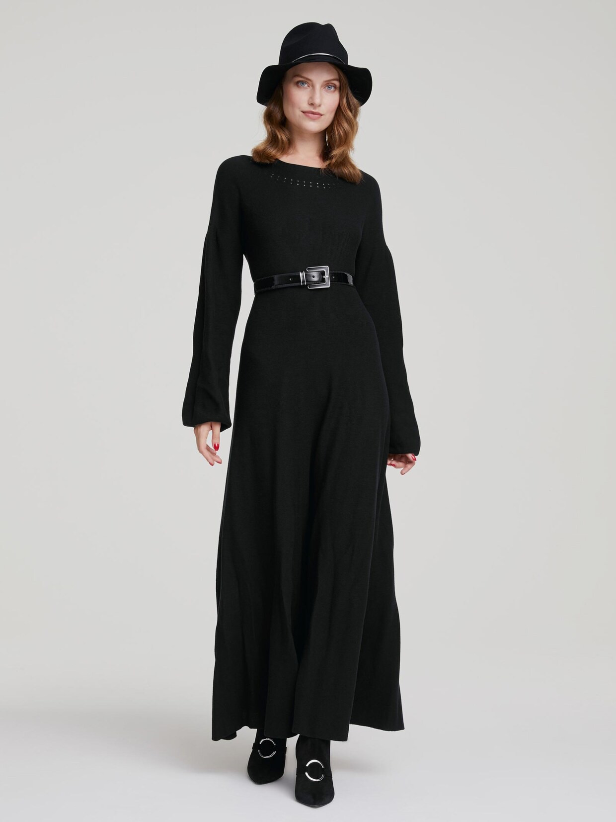 Linea Tesini Tricot jurk - zwart