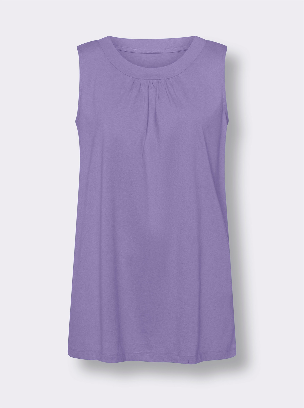 Lange top - lavendel gemêleerd