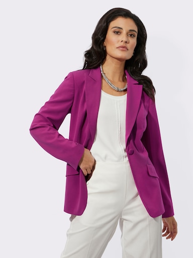Blazer mit Knopfverschluss - magenta