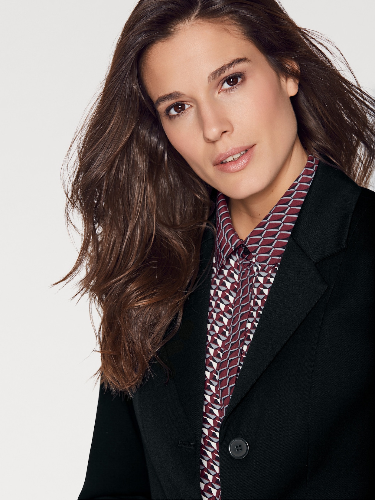 heine Lange blazer - zwart