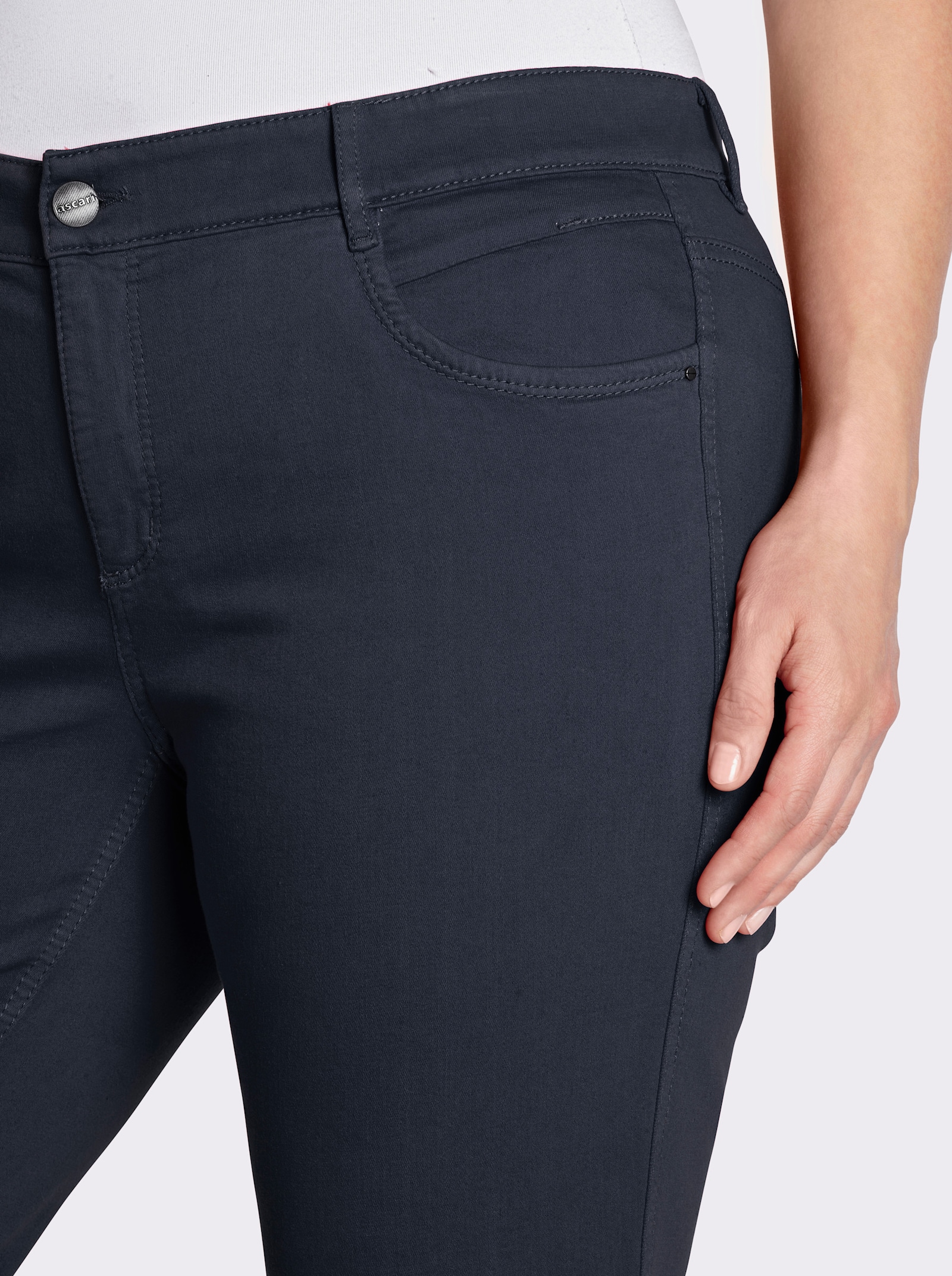 Ascari Stretch-Jeans in Röhren-Form - dark blue