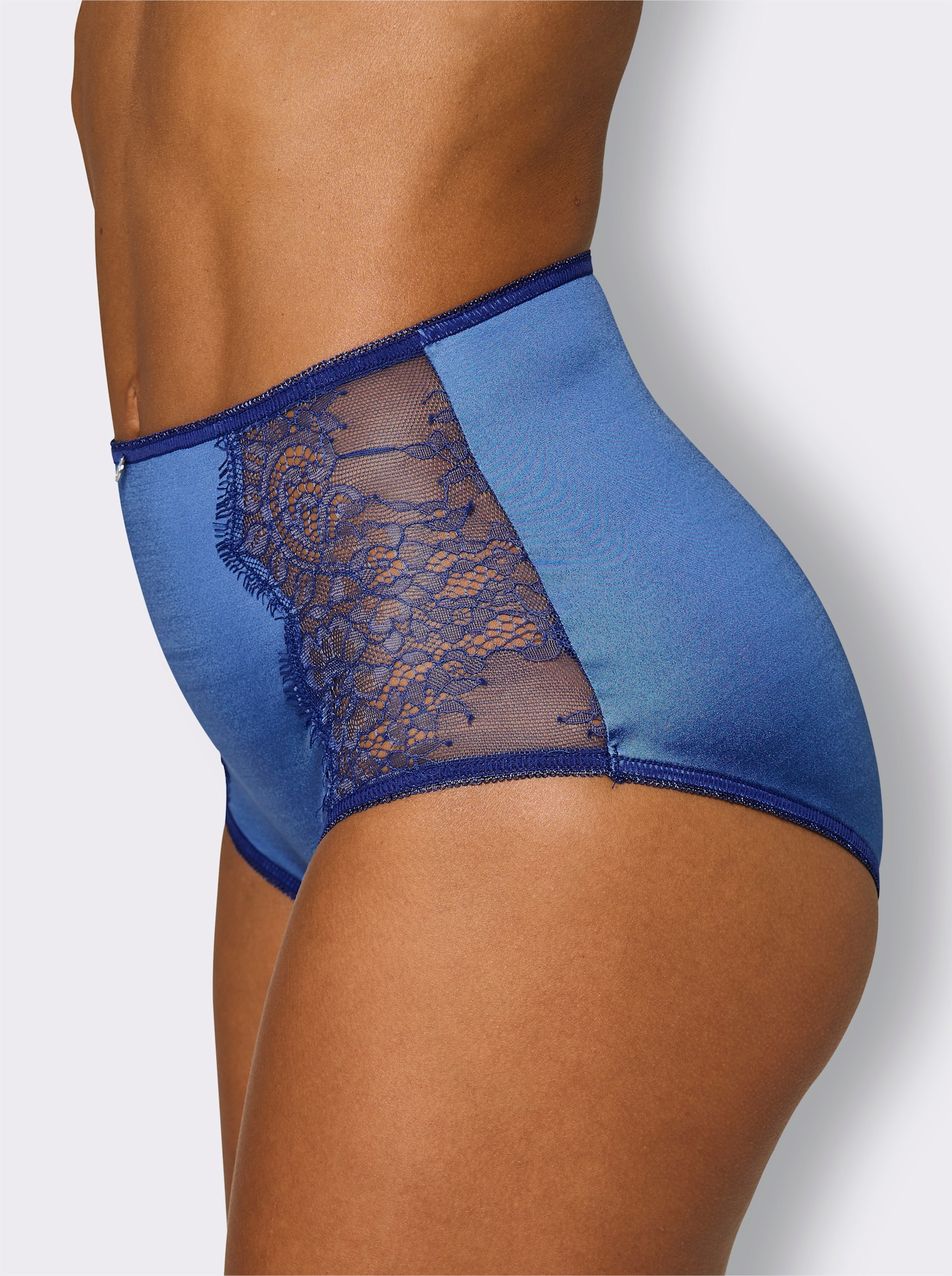 wäschepur Taillenslip mit Spitzeneinsatz - royalblau