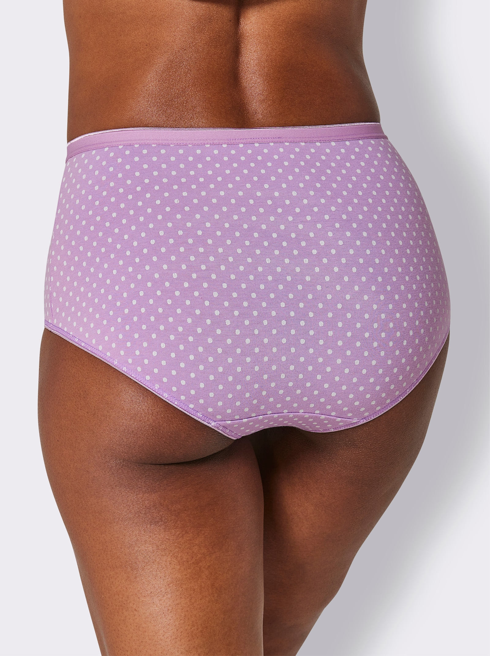 wäschepur Taillenslip mit Softgummi-Bund - 2x orchidee-bedruckt + 1x orchidee