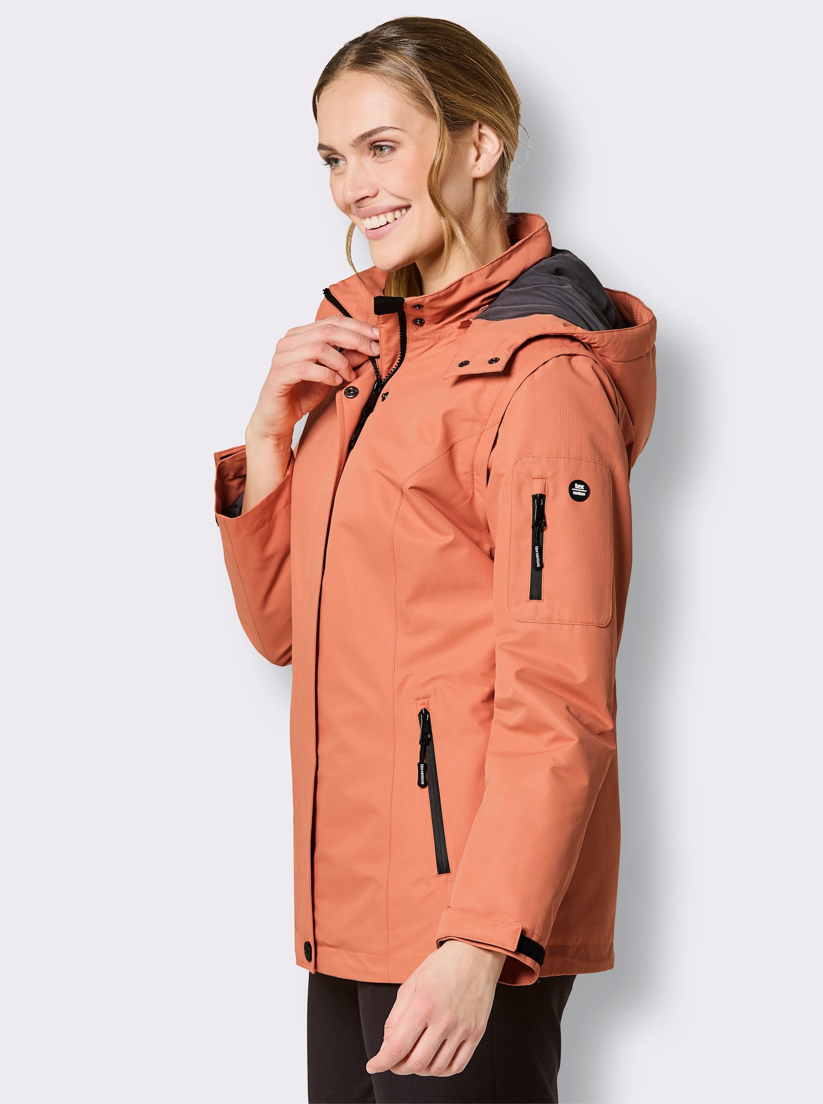 Catamaran Sports Funktionsjacke mit abzippbaren Ärmeln - papaya