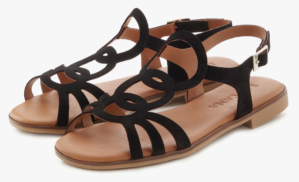 LASCANA sandalen - zwart