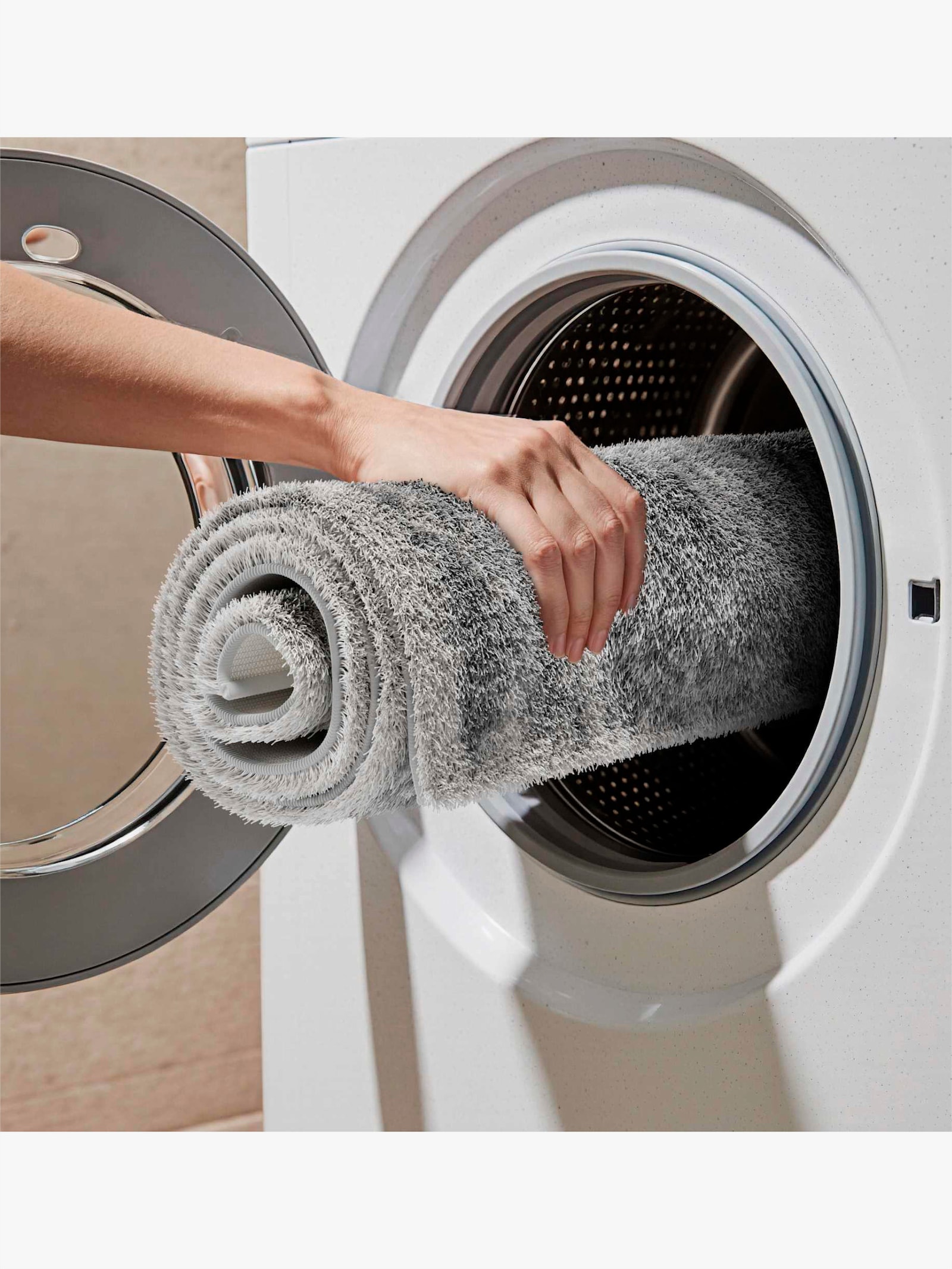 Grund Badematte - silberfarben