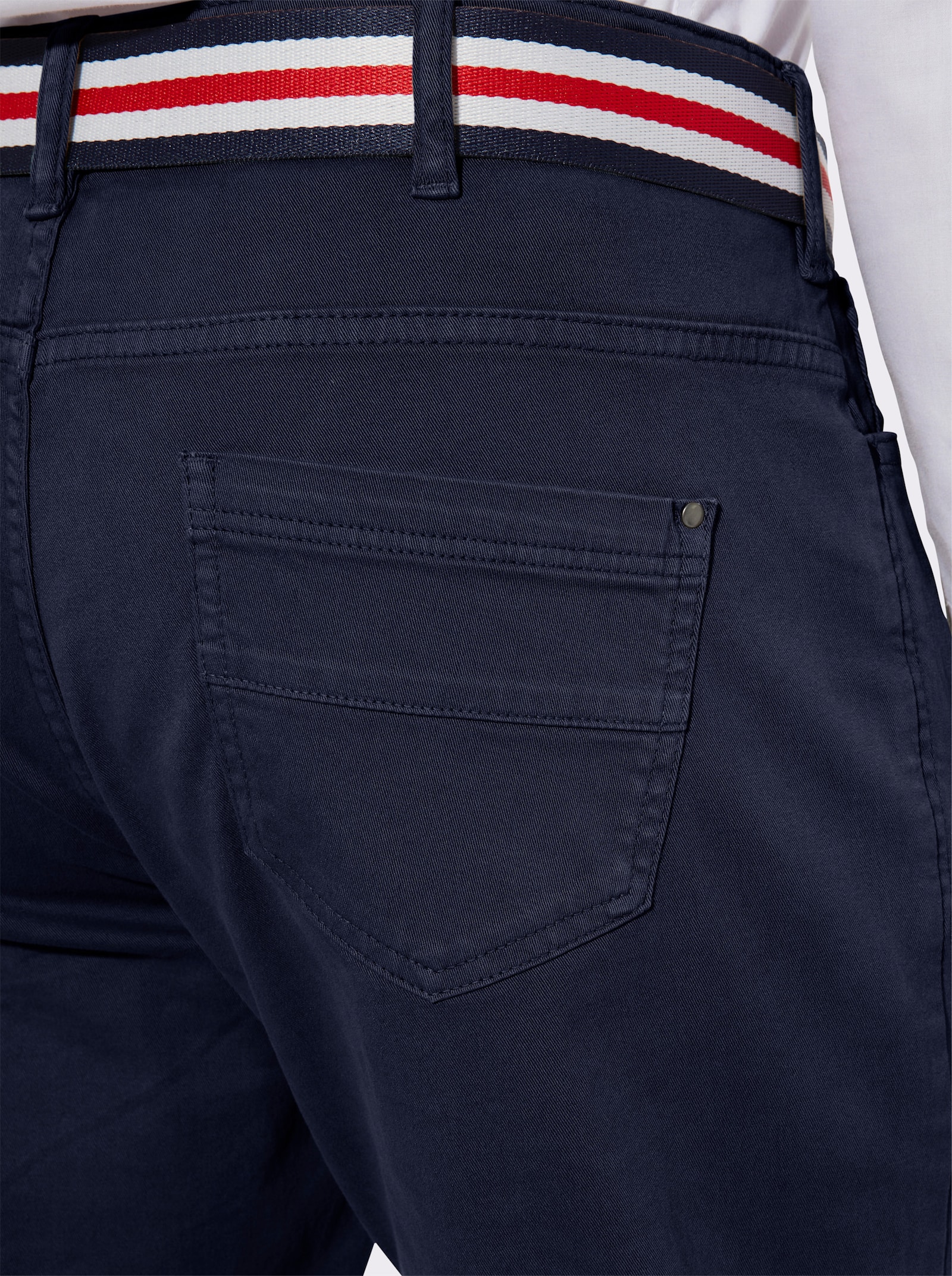 Džíny s 5 kapsami z kepru - námořnická modrá