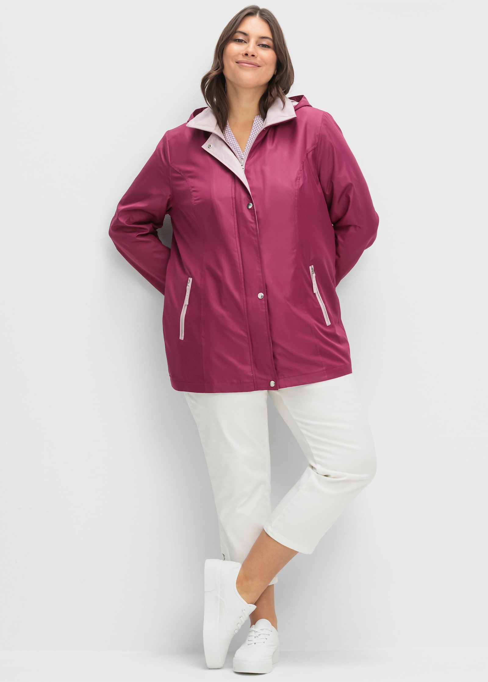 Funktionsjacke mit Innentasche - fuchsia-rosé