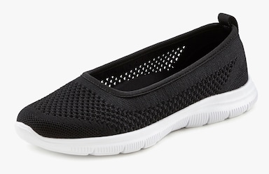 LASCANA Sneaker Ballerinas - schwarz