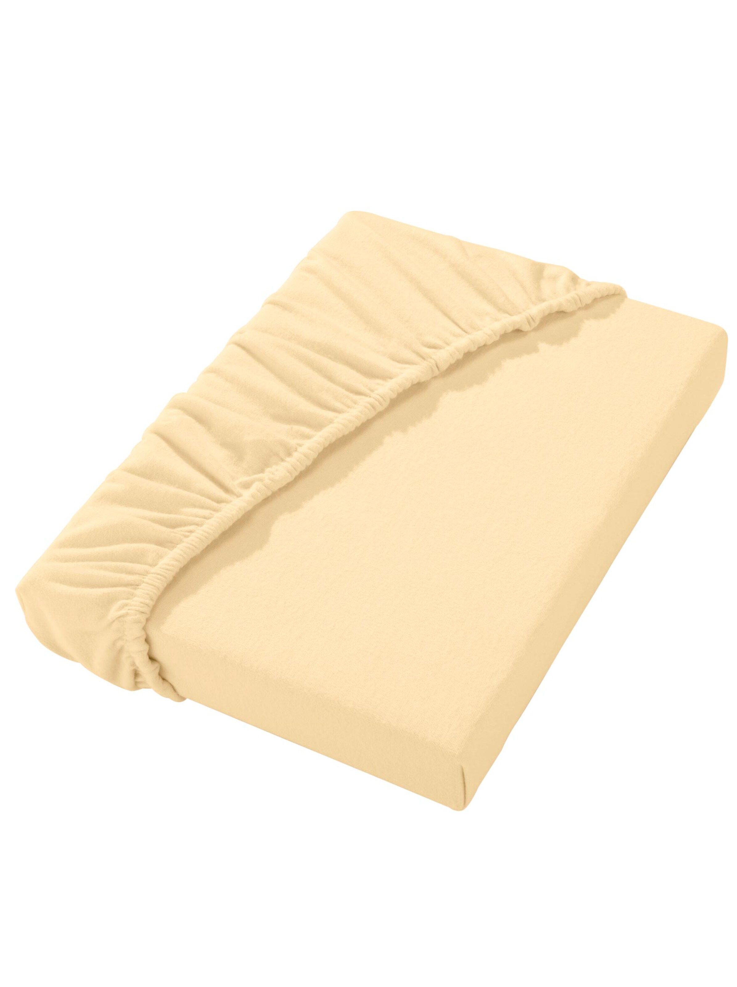 Betttuch - vanillegelb