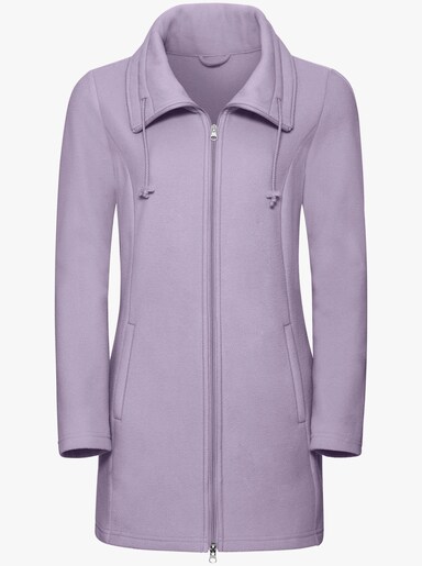 Fleecejacke mit 2-Wege-Reißverschluss - flieder