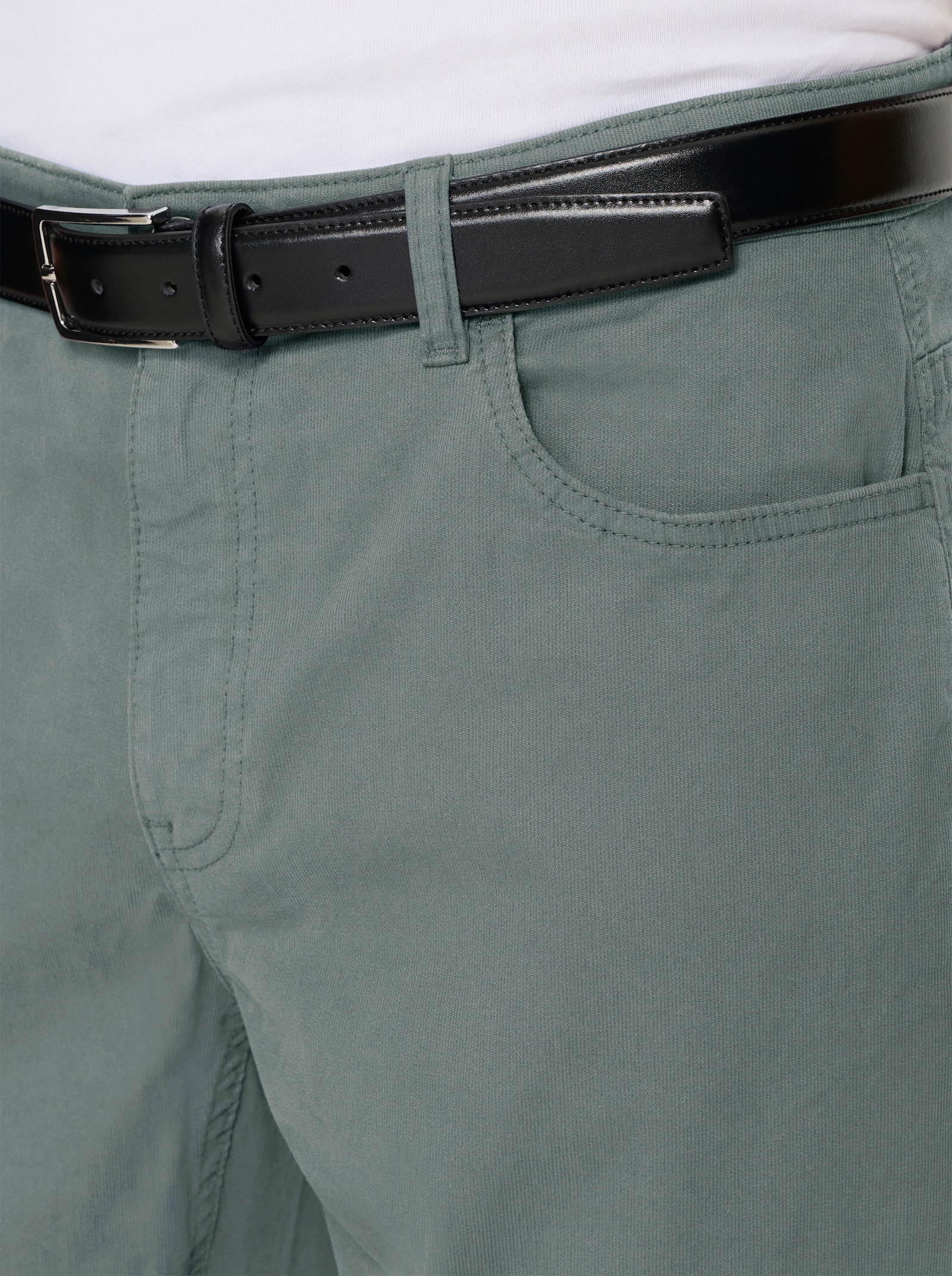 Hose in Cord-Qualität - jade