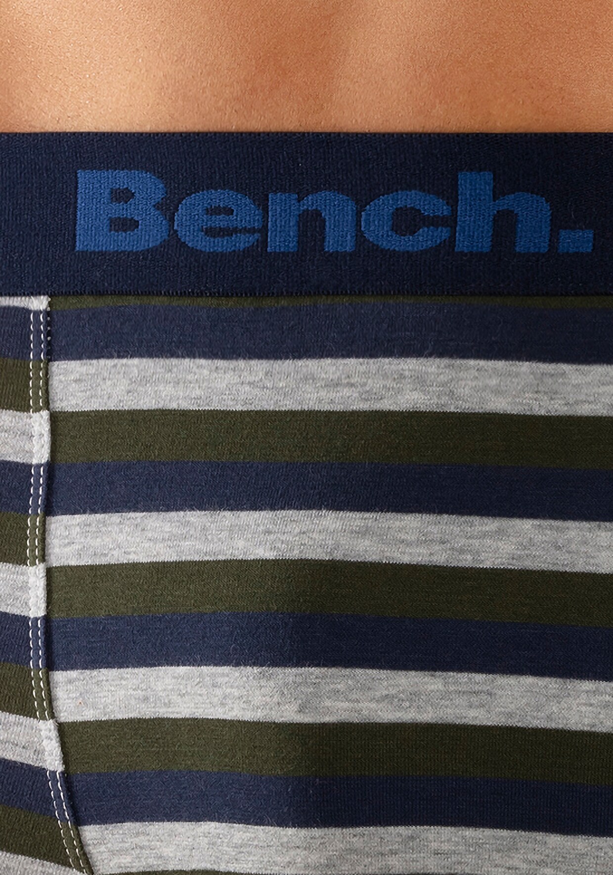 Bench. Boxer - olivgrün-gestreift, olivgrün, grau-meliert, navy