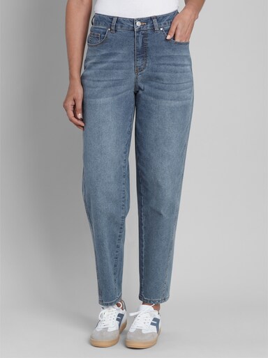 heine Jeans mit Barrel-Leg - blue-bleached
