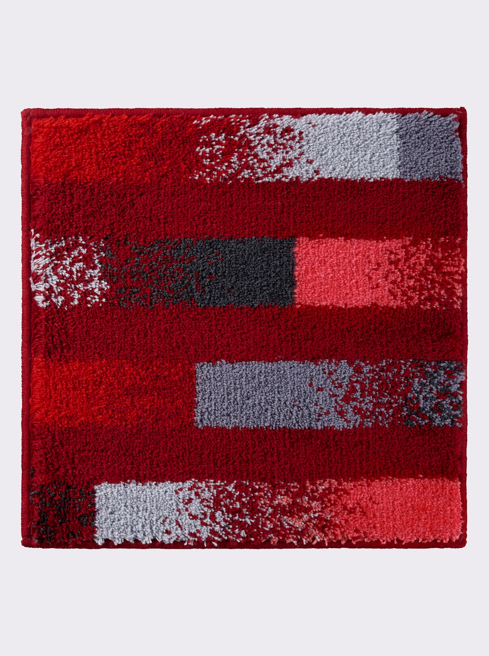 Grund Badmat - rood/grijs