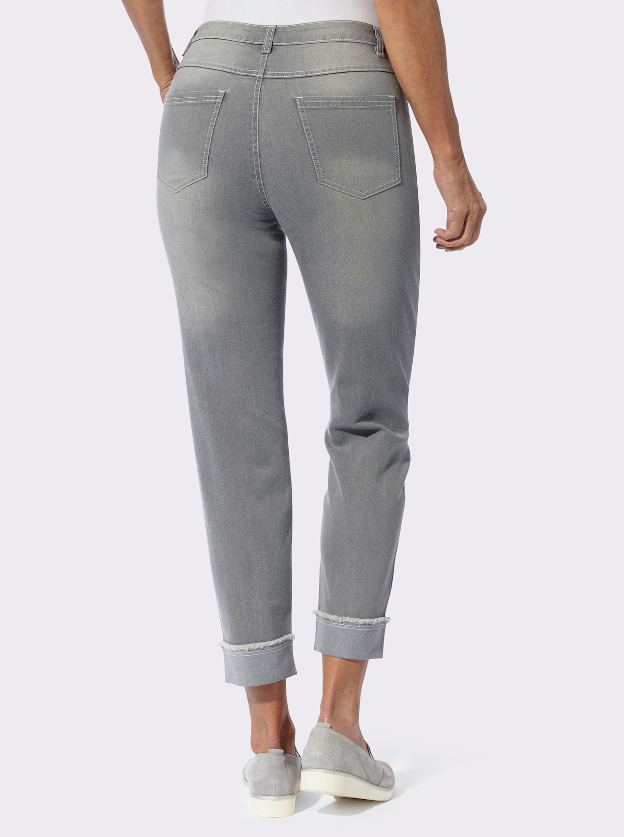 Ankle jeans - light grey-denim