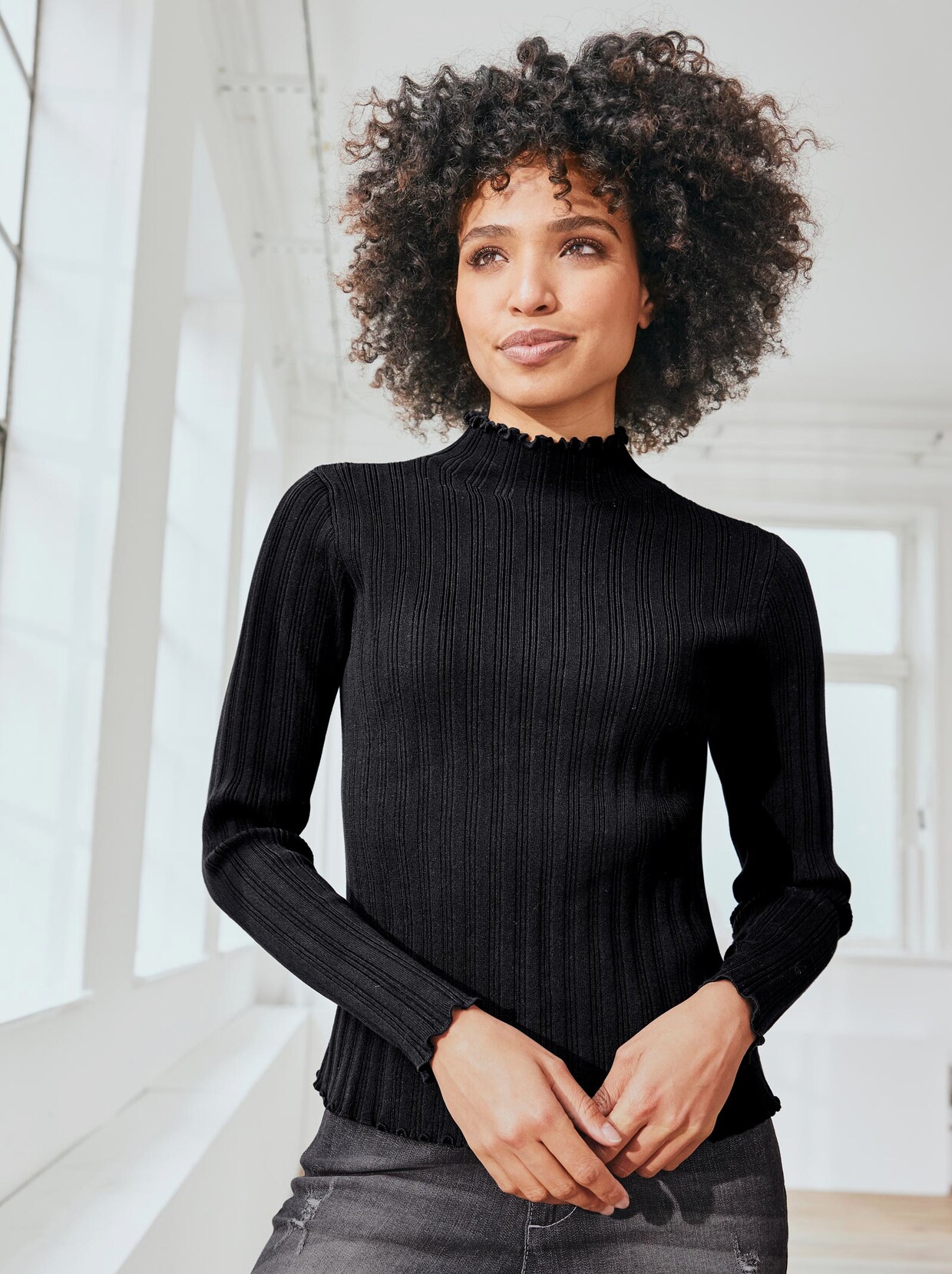 Linea Tesini Pullover - schwarz