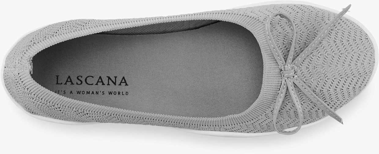 LASCANA Sneakers ballerines - gris